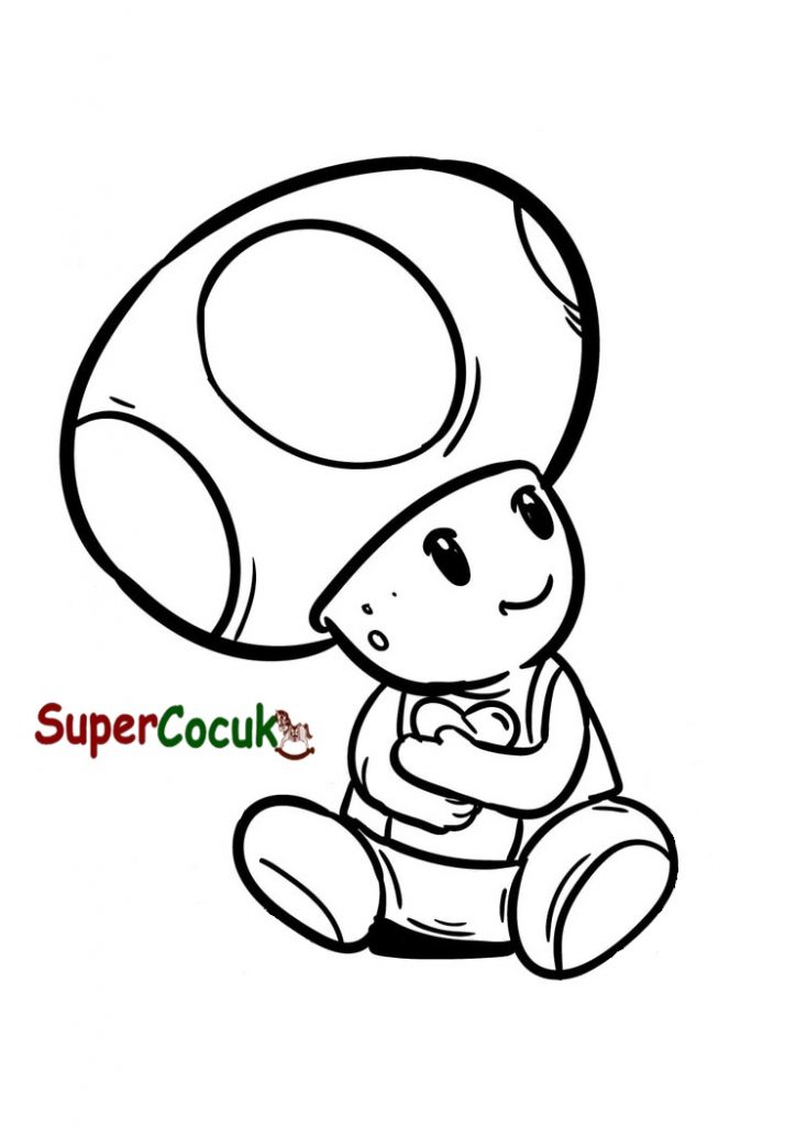 Süper Mario Boyama, 8 Adet (Yazdırılabilir PDF) - Supercocuk