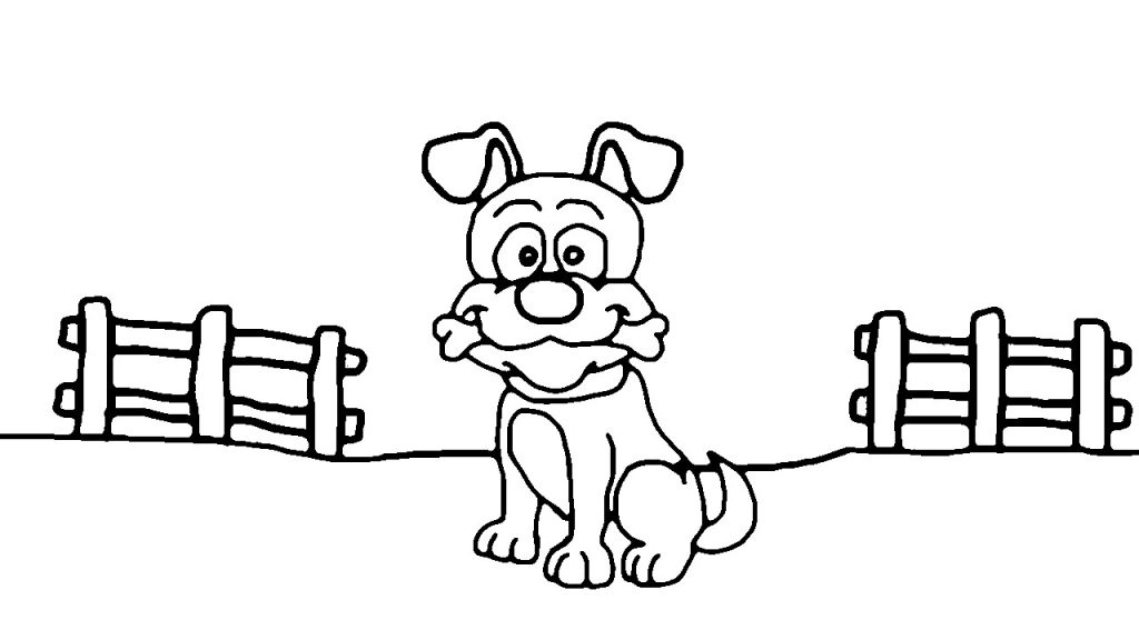Yazdırılabilir Köpek Boyama Sayfası (PDF)