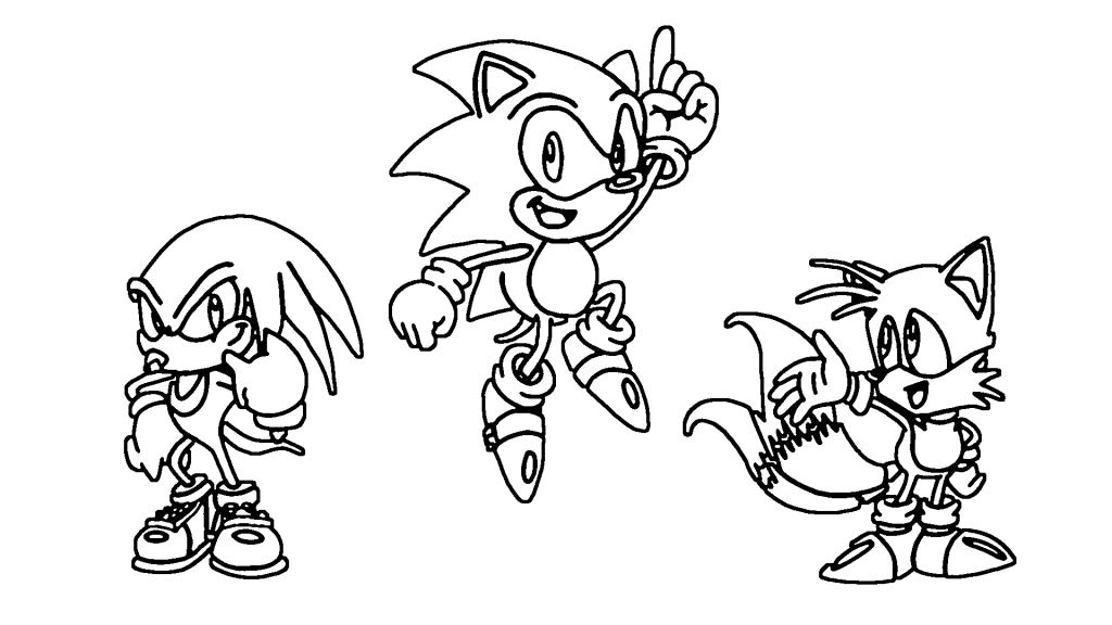 Sonic the Hedgehog Ausmalbilder Kostenlos