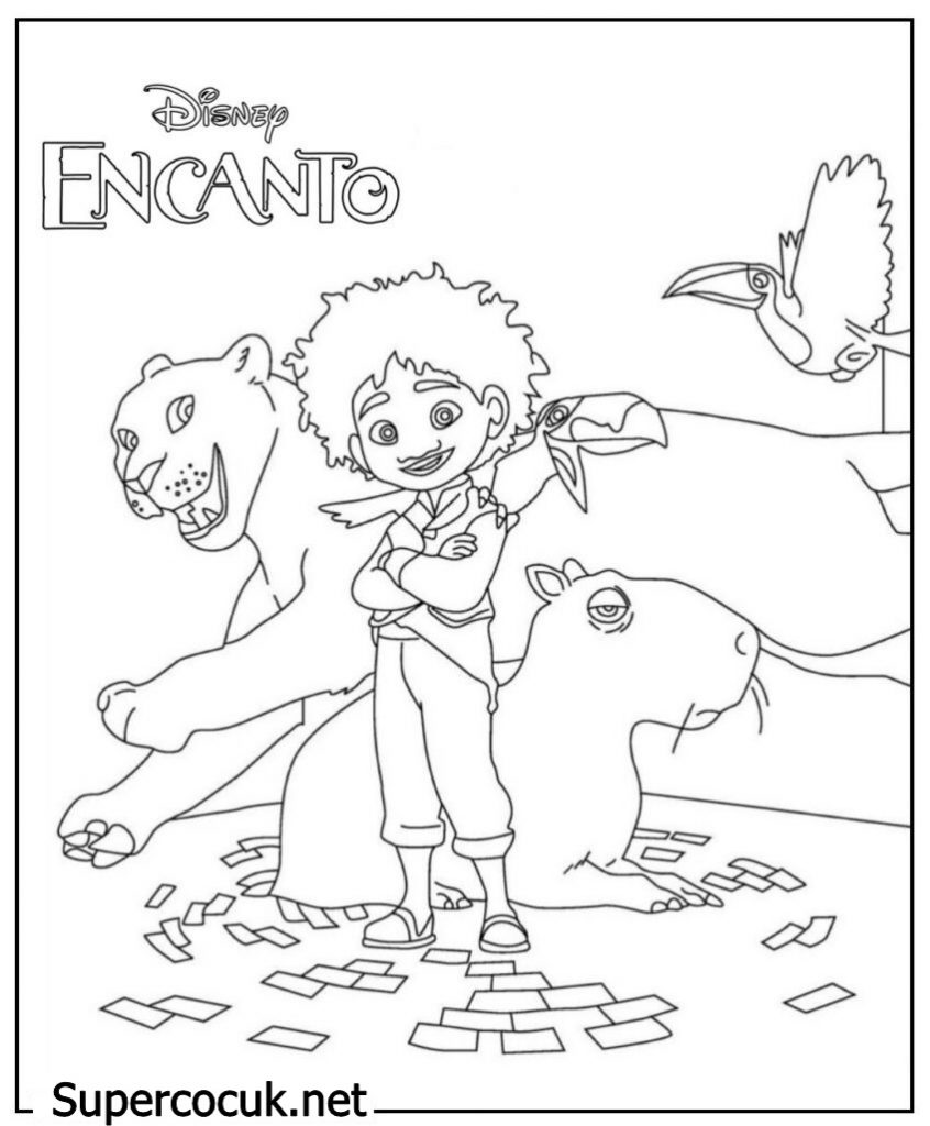 Encanto Boyama Sayfası (Yazdırılabilir PDF)