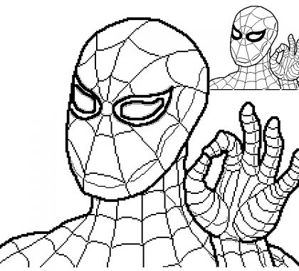 Bedava Spiderman Boyama Sayfası